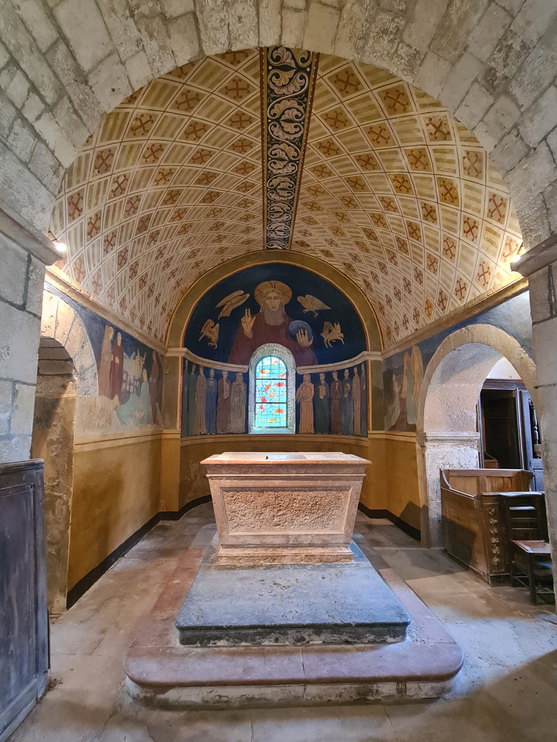 ATELIER ISSHIN-Eglise saint romain les iles saone-et-loire chantier état des lieux